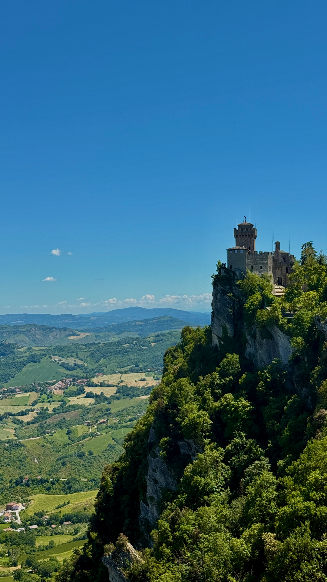 Three Towers, San Marino — aerial portrait